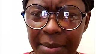 Ebony MILF's solo masturbation session
