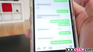 Watch as a big cock steps on stepbrother's toes and gets his tits covered in cum