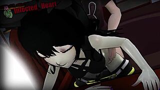Toon porn with Jaune and Blake in animated 3D sound
