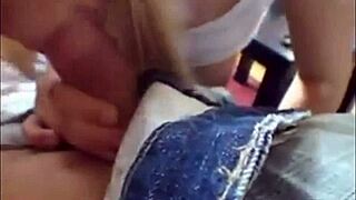 Tee and her boyfriend have a passionate outdoor fucking session