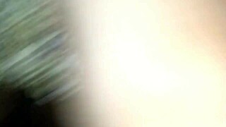 Ebony MILF's Christmas surprise with a creampie