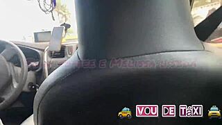 College student gets a creampie from a taxi driver