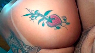 Amateur babe gives a deepthroat blowjob to a big cock