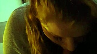 Teen slut delivers sloppy blowjob in homemade clip