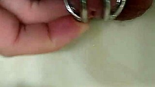 Humiliating experience of glueing my member to chastity device