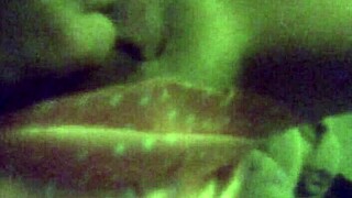 Thin spouse performs oral sex