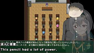 Crossdressing hypnosis pencil job with machine-translated subs