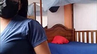 Hot nurse shoots homemade porn at home thinking she has a future in amateur industry