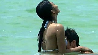 Bikini-clad islander shows off her curves in a sexy video