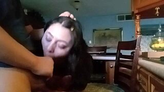 Young Latina colleague gets fucked by big black cock