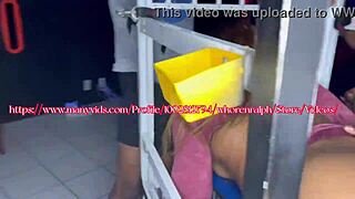 yo, steel cage gangbang with ebony babe and monster cock! 🔥