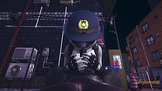 Judy Hopps' big tits and boobjob in Zootopia hentai furry 3D