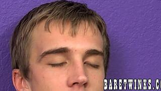 Two young gay men engage in raw anal intercourse and conclude with a massive facial