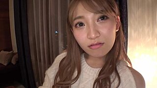 Asian amateur gives a sloppy blowjob before getting nailed