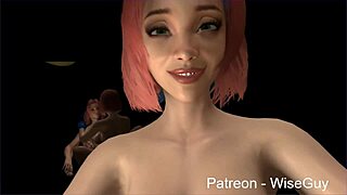 Sakura and Hinata's futa sandwich from multiple angles