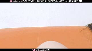 Roxanne's intimate solo journey in VR: a sensual wet shave