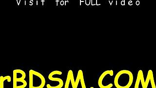 Blonde chick turned into a slave, getting her box DRILLED hard in wild bondage play. BDSM action unfolds!