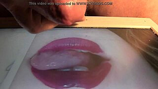 Goddess receives a blowjob from a horned god and gets covered in cum