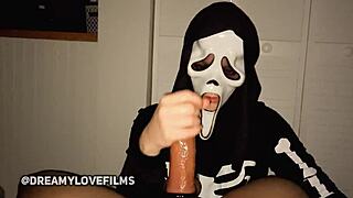 Ghostface spares me with a hot load on Halloween