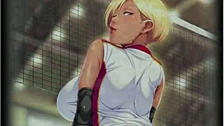 Hentai game with group action in the locker
