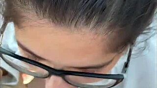 My slut wife gets fucked in my man cave