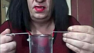 A bisexual crossdresser in action, part 1: amateur homemade video