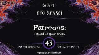 Celebrity crush turned into bold erotic audio for women with intense POV orgasm.