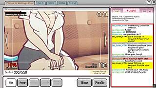 Fondling and flashing for tips in a furry game
