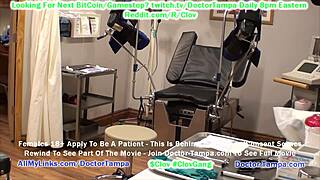 Small-titted teen Jennavive's humiliating speculum exam for citizenship