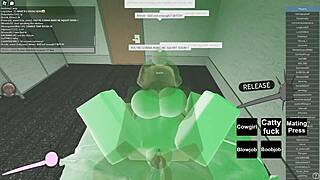 Big black cock penetrates big ass in Roblox porn