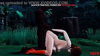 Velma and Daphne in a hot betrayal in the jungle in this adult animated series