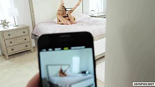 Petite Canadian teen caught camming, gets fucked hard POV