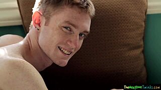 Close up of a twink’s big cock while he pleases himself