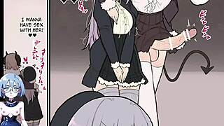 Futanari monster vs magical girl in erotic game