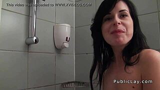 Amateur couple has hot bath and gets fucked by a stranger for money