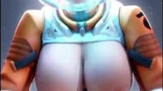 Animated porn with Overwatch characters and Juno messages