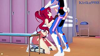 Intense lesbian and futanari scenes in anime and hentai