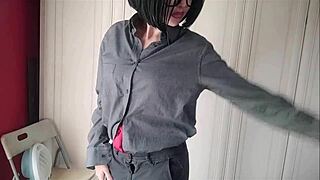 Lavinia is beautiful and elegant in her male attire