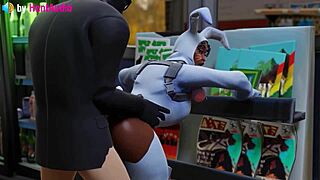 henchman fucking bunny brawler's vagina in standing doggystyle? fortnite 3d animation