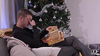 Mrs. Santa gets a hard cock for Christmas Eve