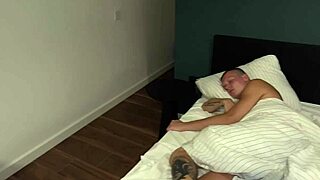 Skinny blonde gets two big cocks in tight pussy