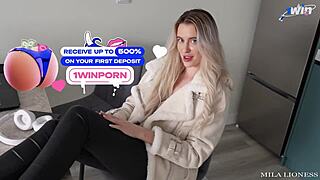 Fetish-filled sex with a chubby blonde and a big cock