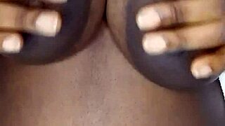 beautiful ebony bbw rides cucumber in homemade solo play