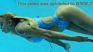 Sexy Milf Emily Ross Teases with Underwater Bikini Reveal