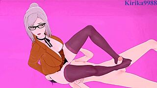 Big-boobed Meiko and Hana in intense prison school action