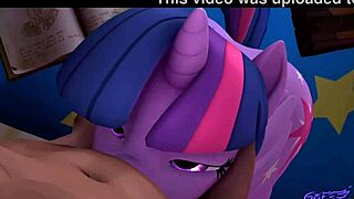 Twilight Sparkles gets bent over in wild 3D cartoon banging.
