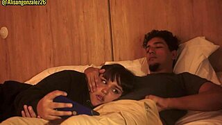 watching netflix with my chubby stepsister, couldn't resist sliding my cock into her mouth, nearly caught.