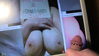 Pinkbunny's horned god cum tribute with an amateur sting
