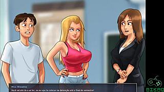 Steamy teacher and student affair in Summertime Saga