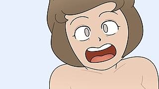 Milf step mother seduces her step son in this animated porn